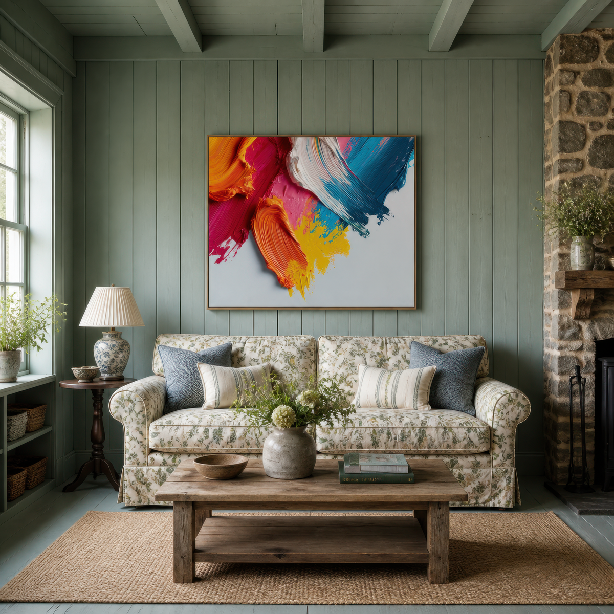 Joyful Color Strokes – Dopamine Wall Art