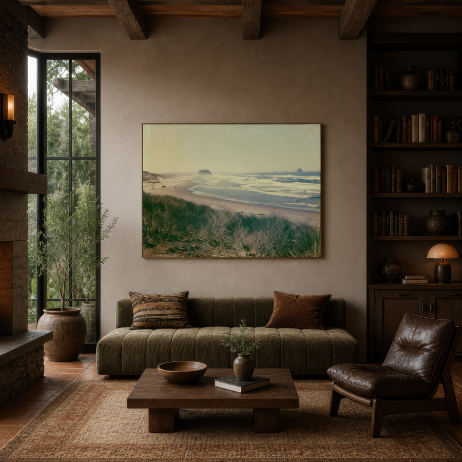 Coastal Dune Grasses and Sea Stacks – Landscape Wall Art