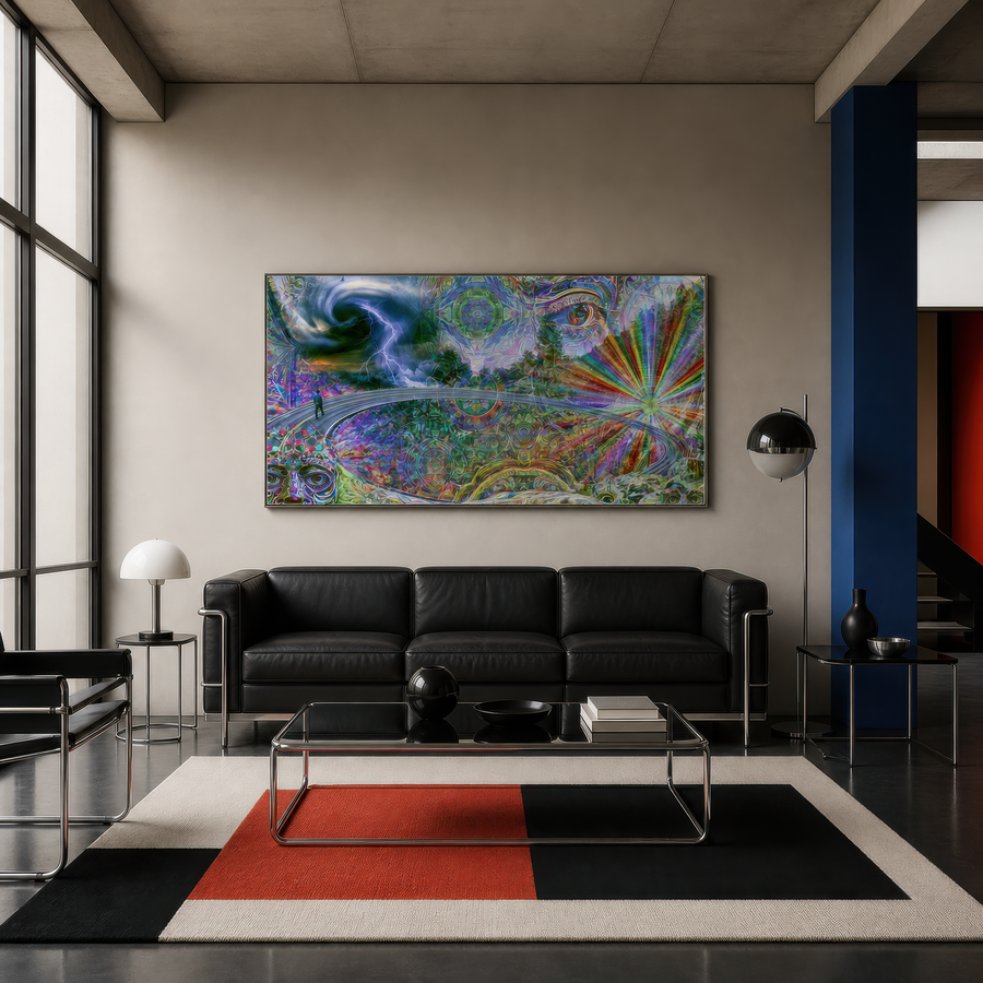 Mystic Eye Mandala – Psychedelic Wall Art