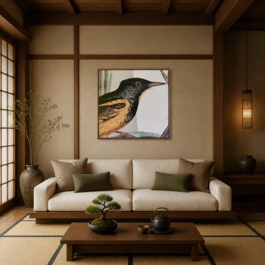 Antique Songbird Illustration – Vintage Illustration Wall Art