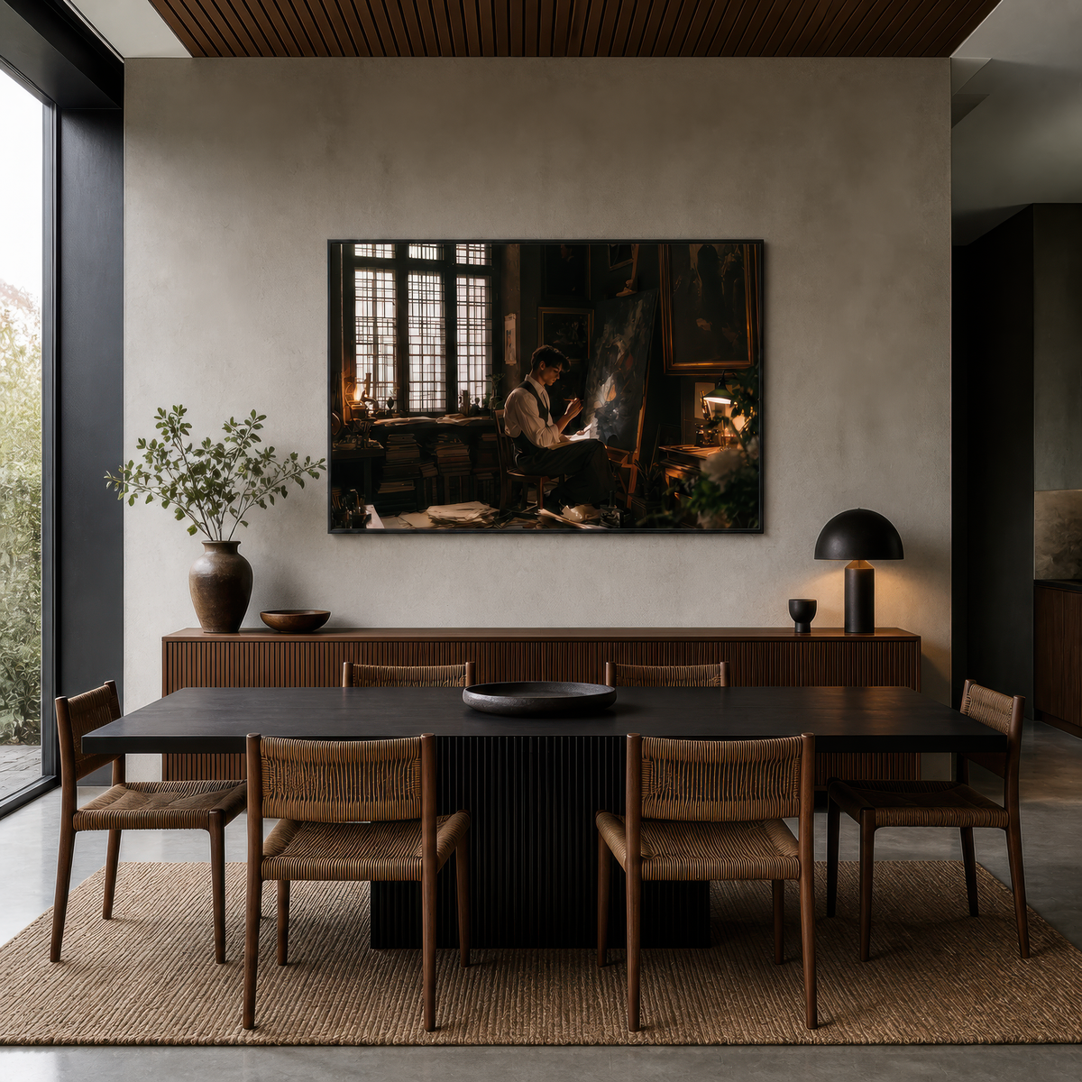 Artist at the Easel – Dark Academia Wall Art