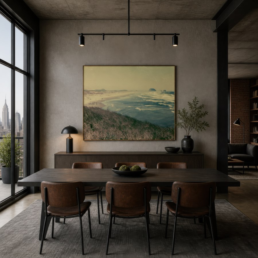 Vintage Sea Stack Coastline – Landscape Wall Art