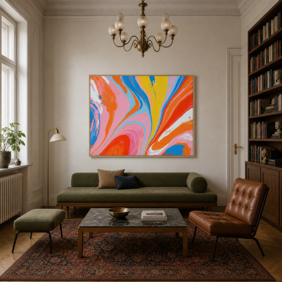 Electric Bloom – Dopamine Wall Art