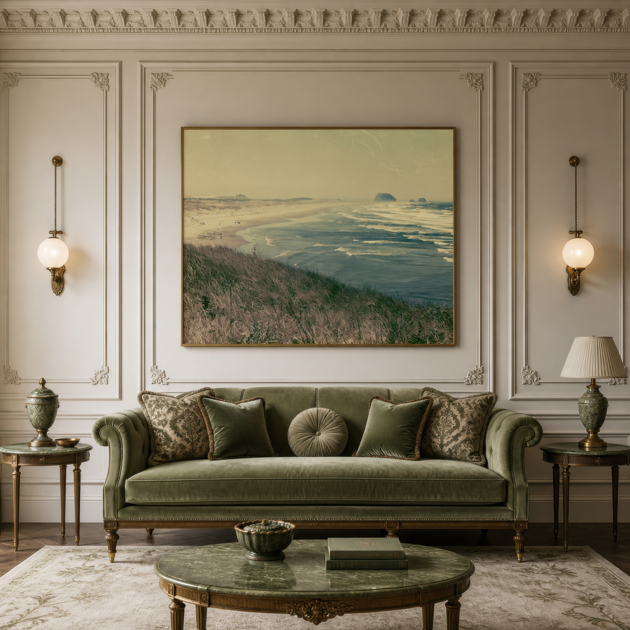 Vintage Sea Stack Coastline – Landscape Wall Art