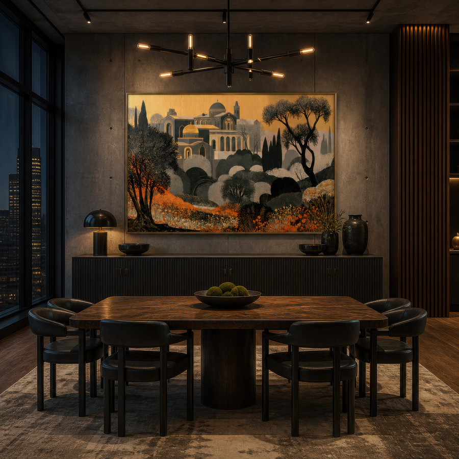 Mediterranean Deco Landscape – Art Deco Wall Art