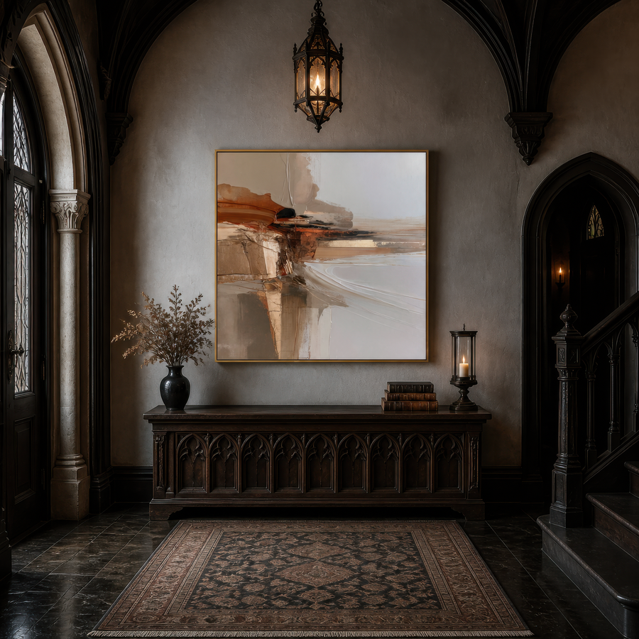 Warm Loam – Earthy Abstract Wall Art