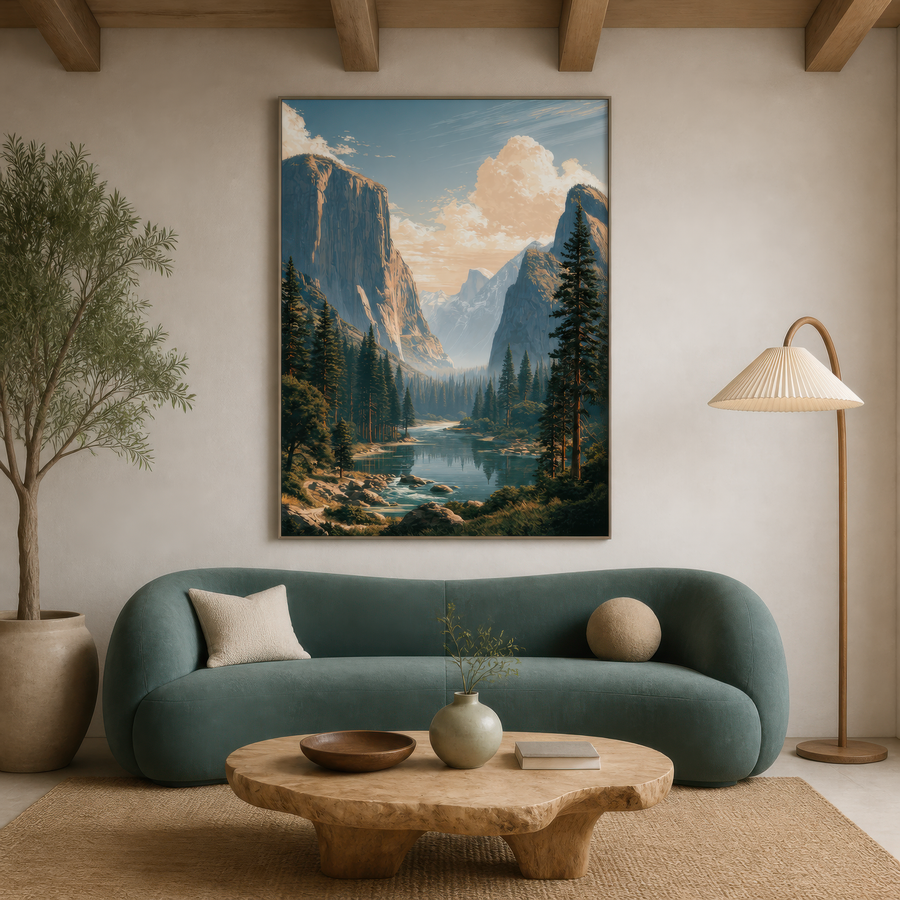 Yosemite Valley River – National Park Wall Art