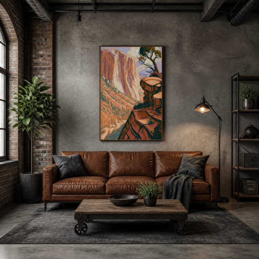 Red Rock Canyon Poster – Landscape Wall Art