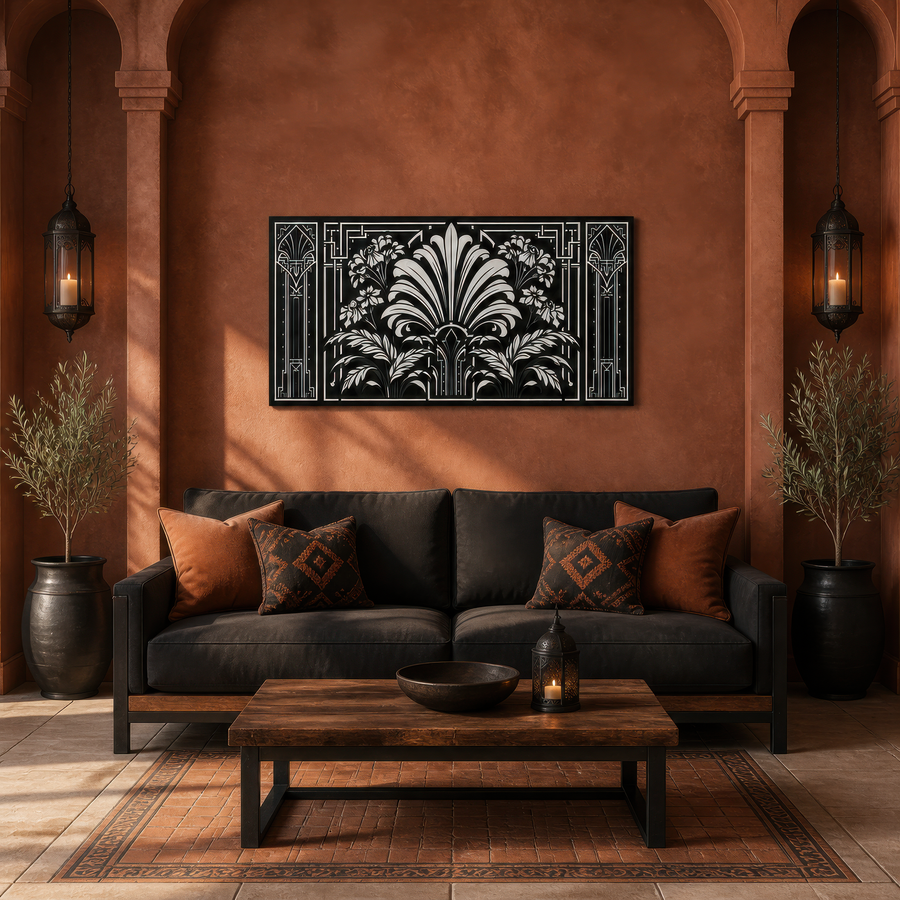 Deco Foliage Panel – Art Deco Wall Art