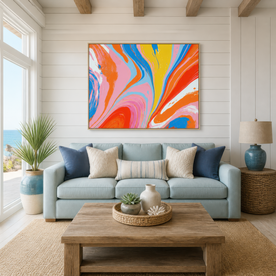 Electric Bloom – Dopamine Wall Art