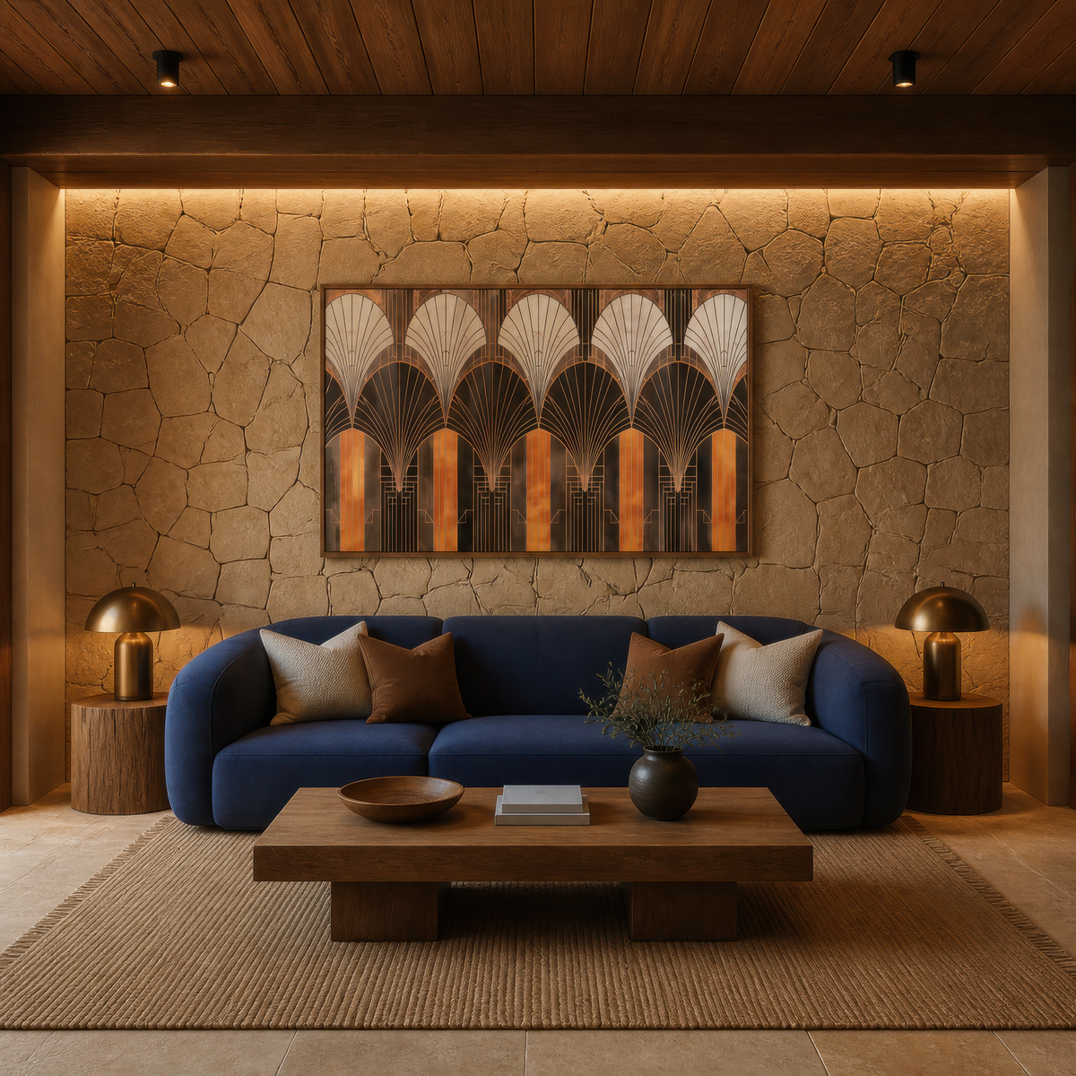Bronze Arch Pattern – Art Deco Wall Art