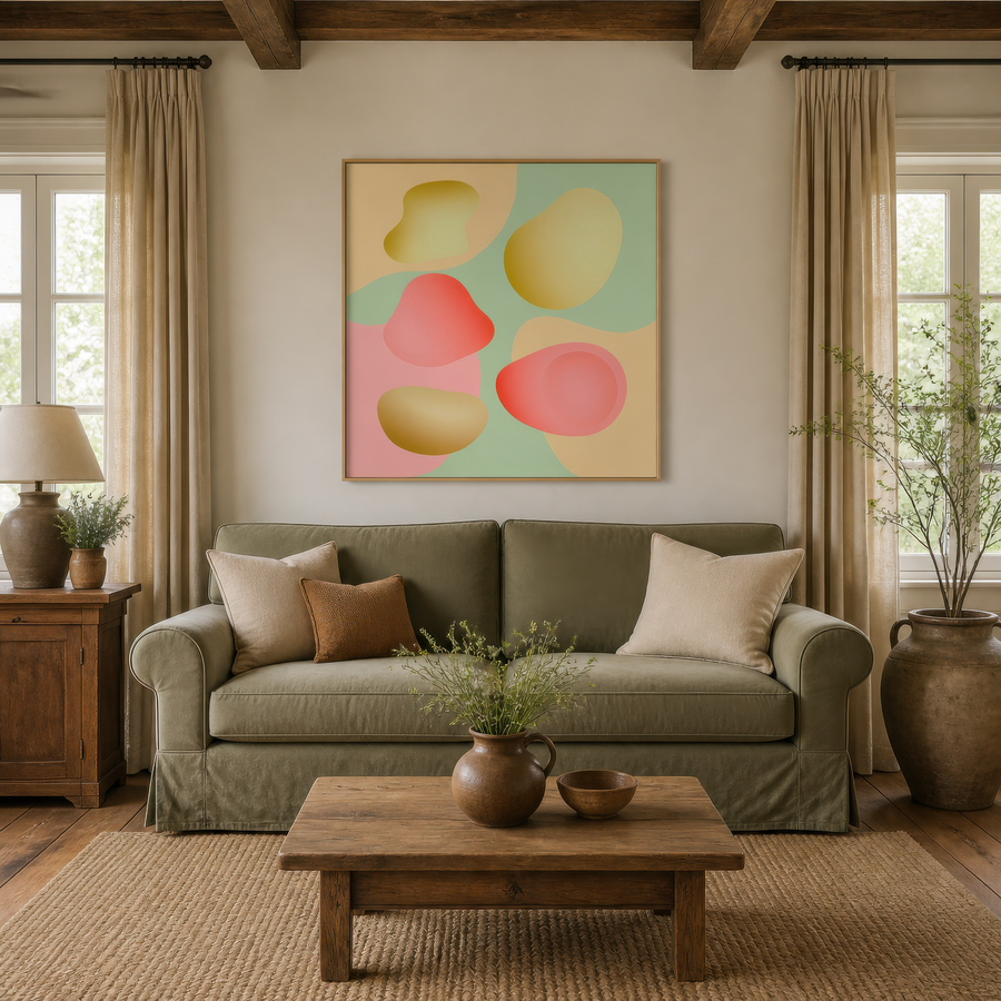 Soft Pastel Blooms – Dopamine Wall Art