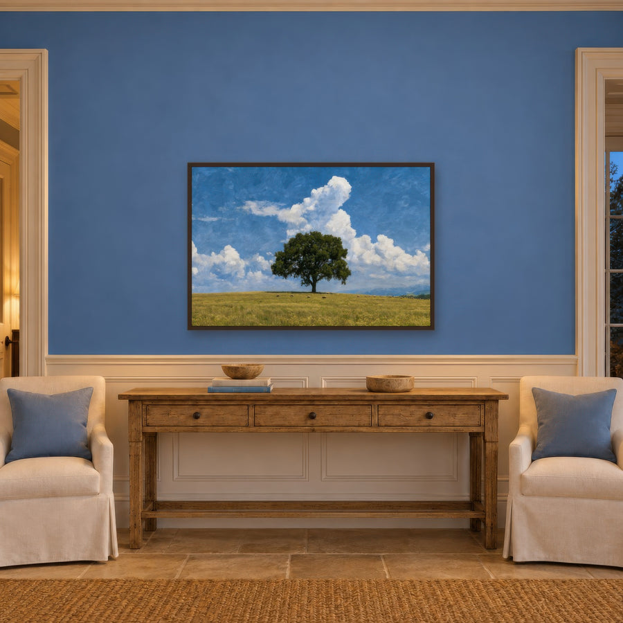 Lone Tree in the Field – Impressionist Wall Art