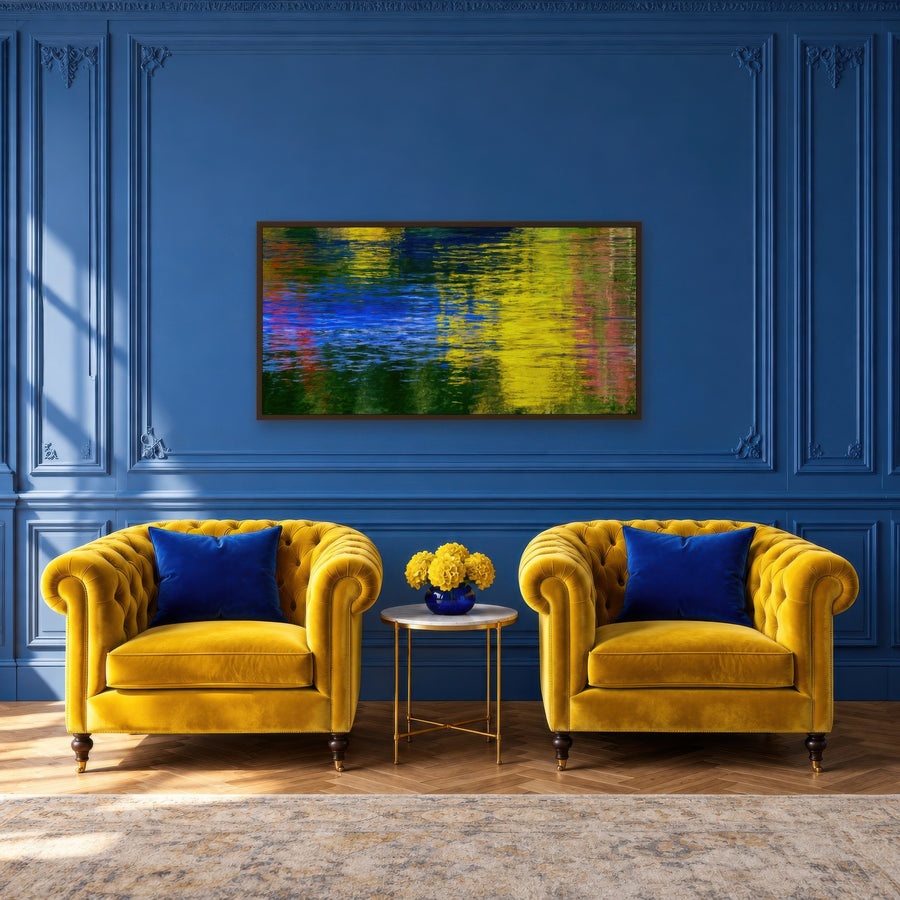 Autumn Water Reflection – Impressionist Wall Art