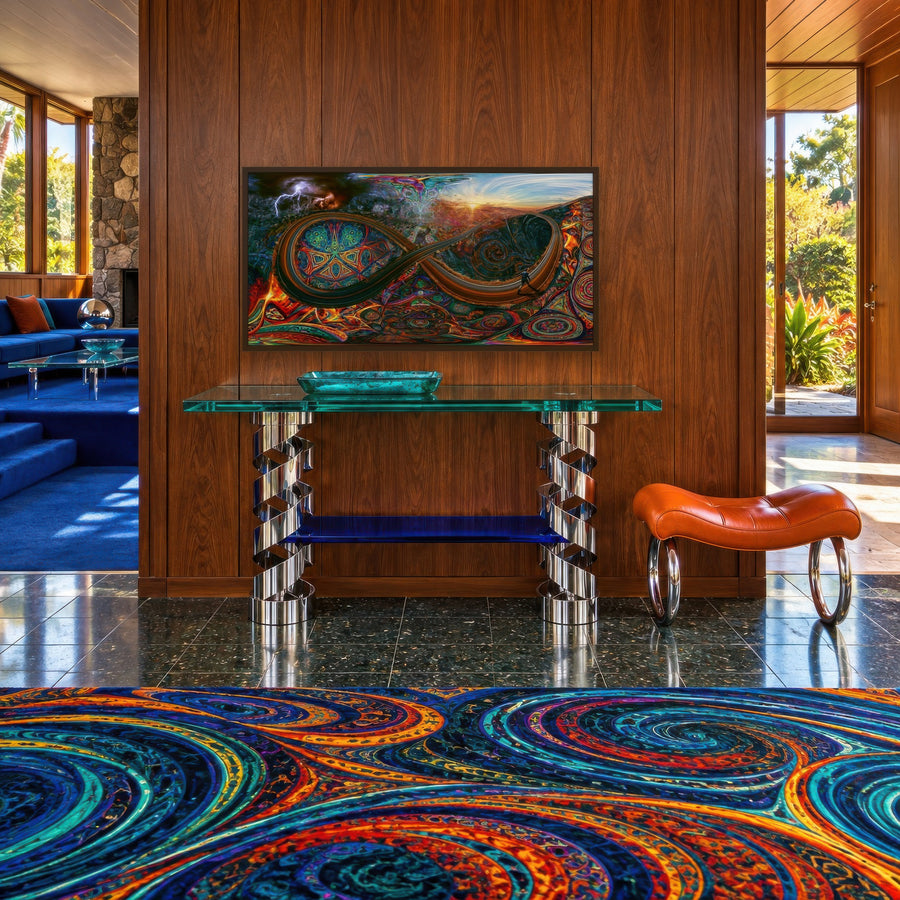 Hillside at Dusk – Psychedelic Wall Art